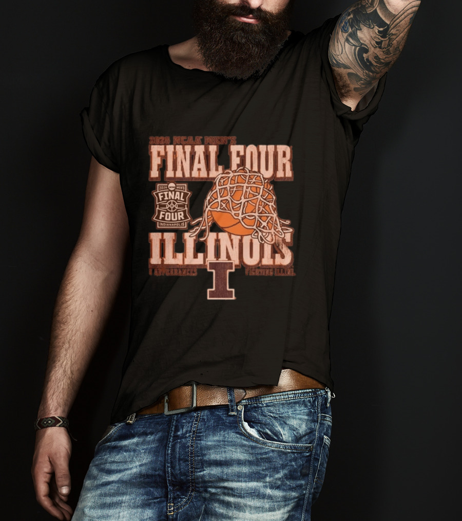 2026 NCAA Men's Final Four Illinois Basketball Indianapolis March Madness T-Shirt