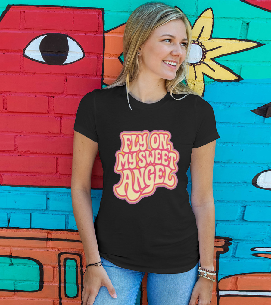 Jimi Hendrix Signed Fly On My Sweet Angel Psychedelic T-Shirt