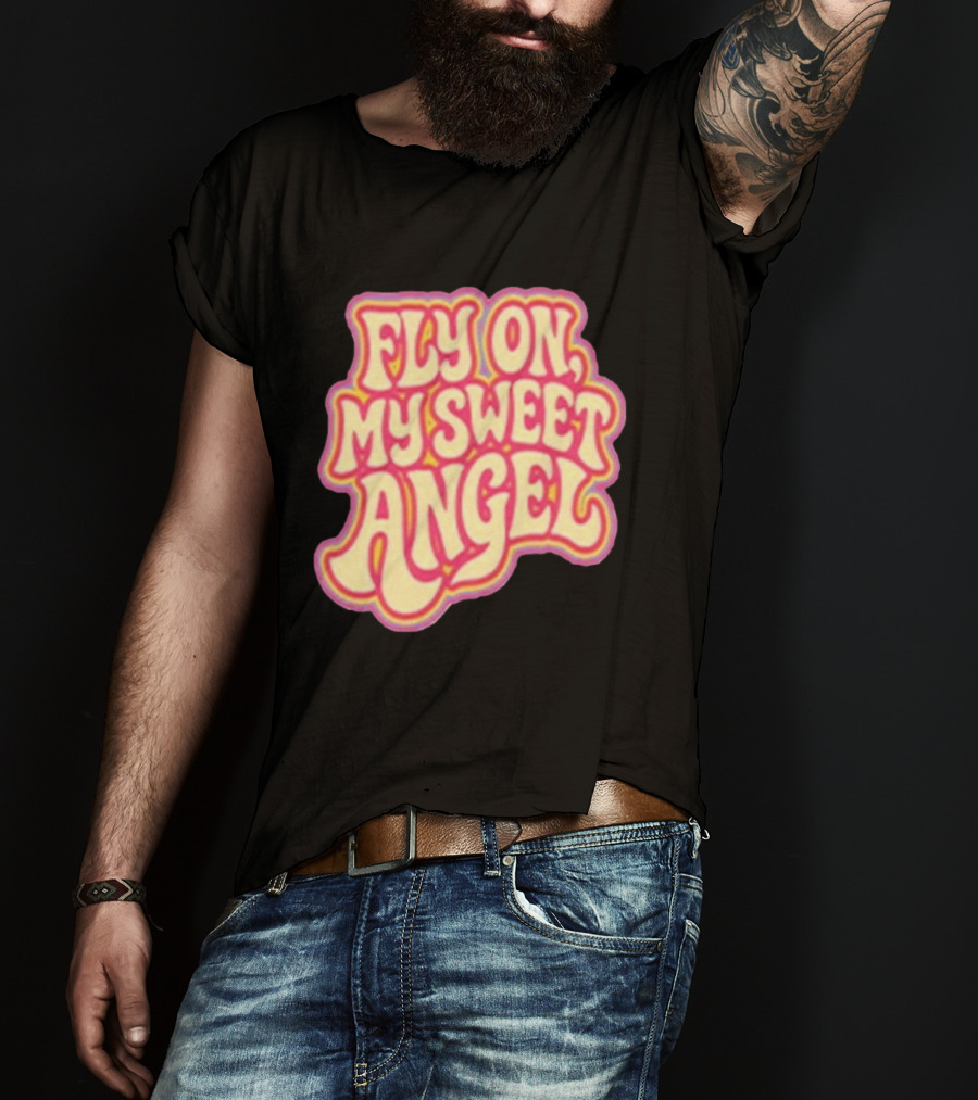 Jimi Hendrix Signed Fly On My Sweet Angel Psychedelic T-Shirt