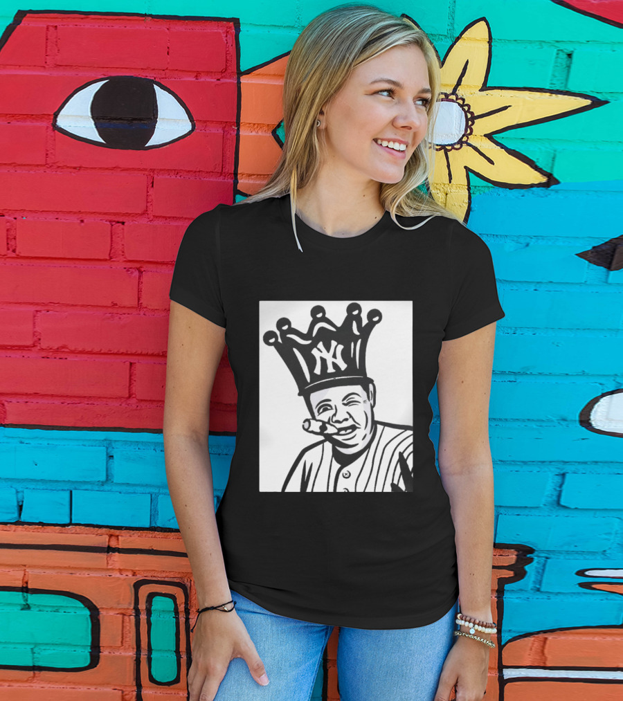Babe Ruth Cigar Crown NY Yankees Opening Day T-Shirt