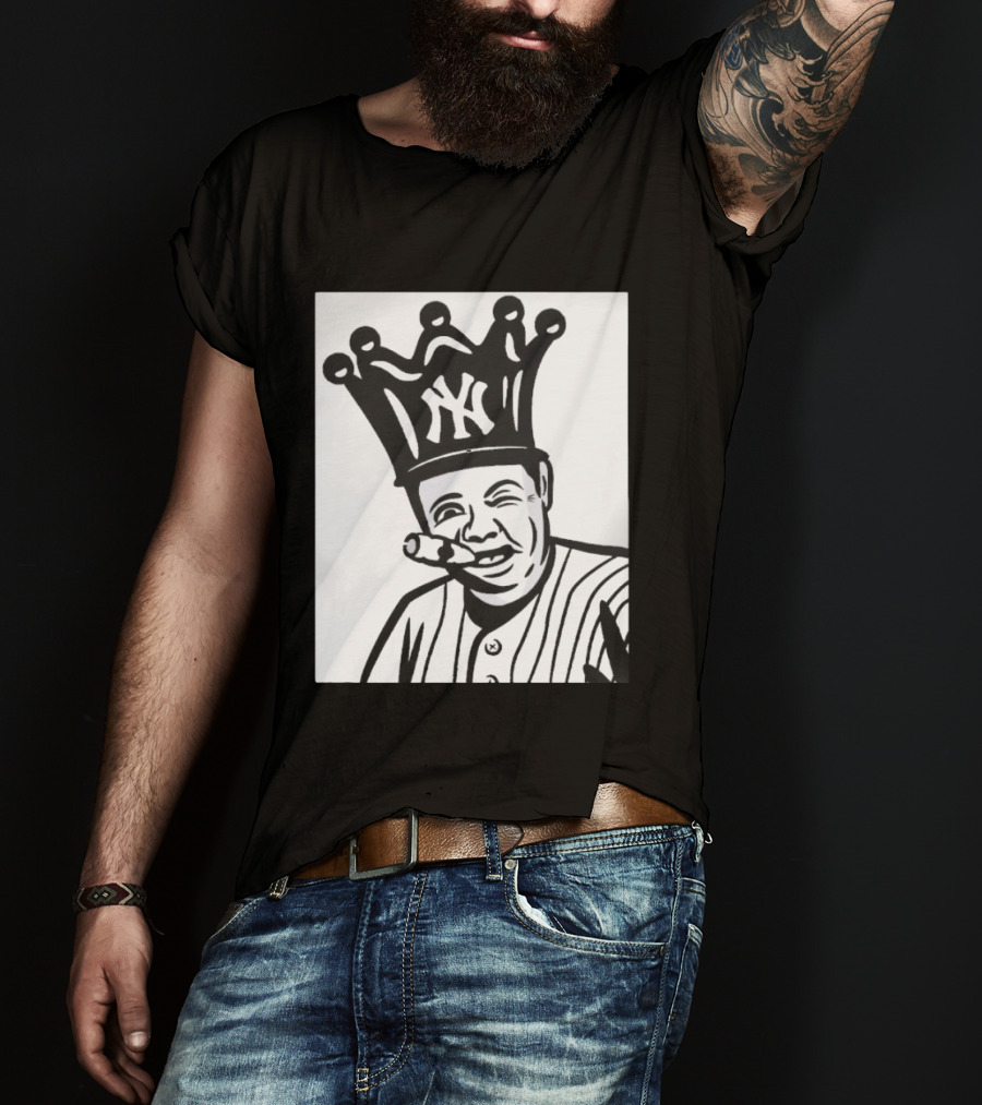 Babe Ruth Cigar Crown NY Yankees Opening Day T-Shirt