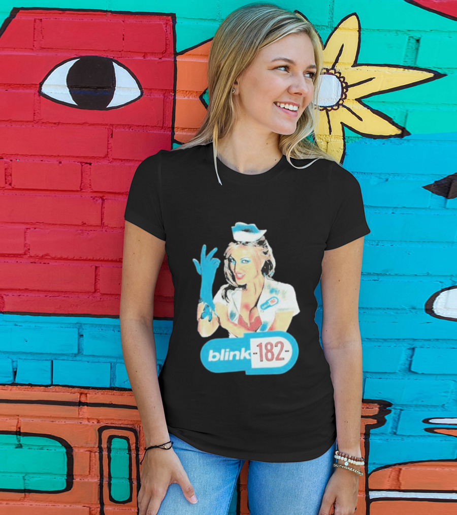 Blink 182 Enema Of The State Nurse Glove T-Shirt
