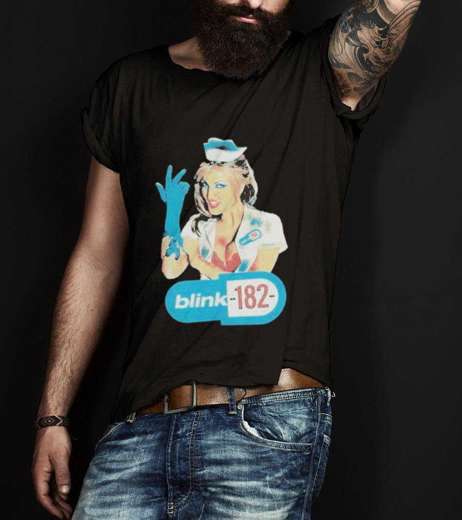 Blink 182 Enema Of The State Nurse Glove T-Shirt