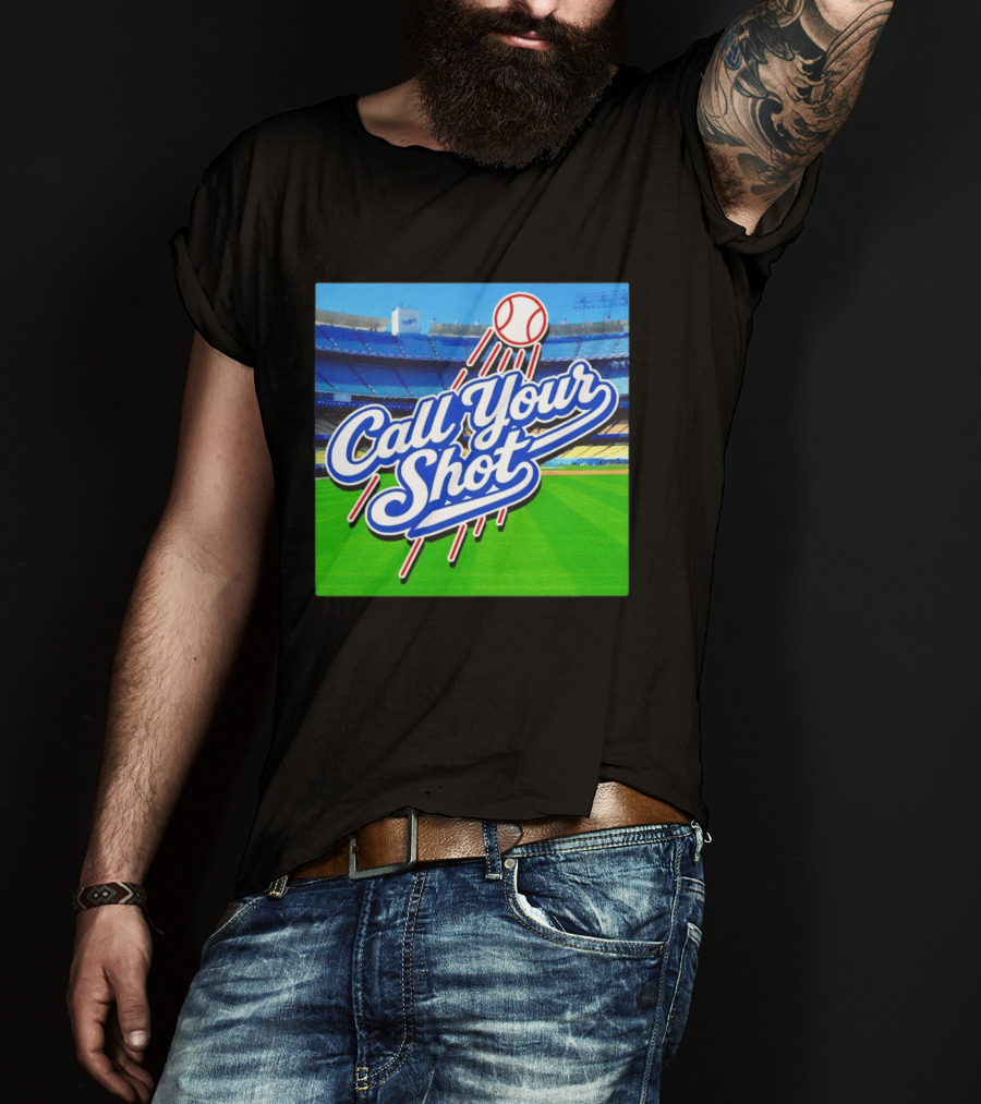 Call Your Shot Los Angeles Dodgers Stadium Baseball T-Shirt