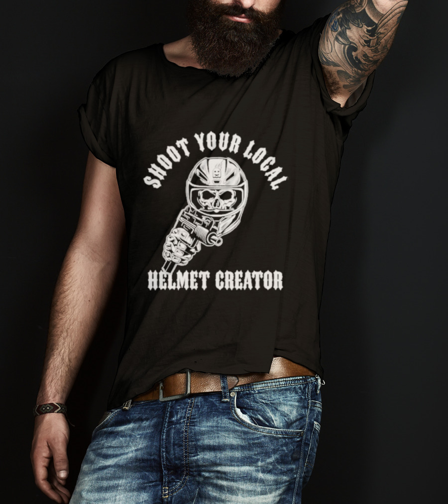 Shoot Your Local Helmet Creator Ghost Racing T-Shirt