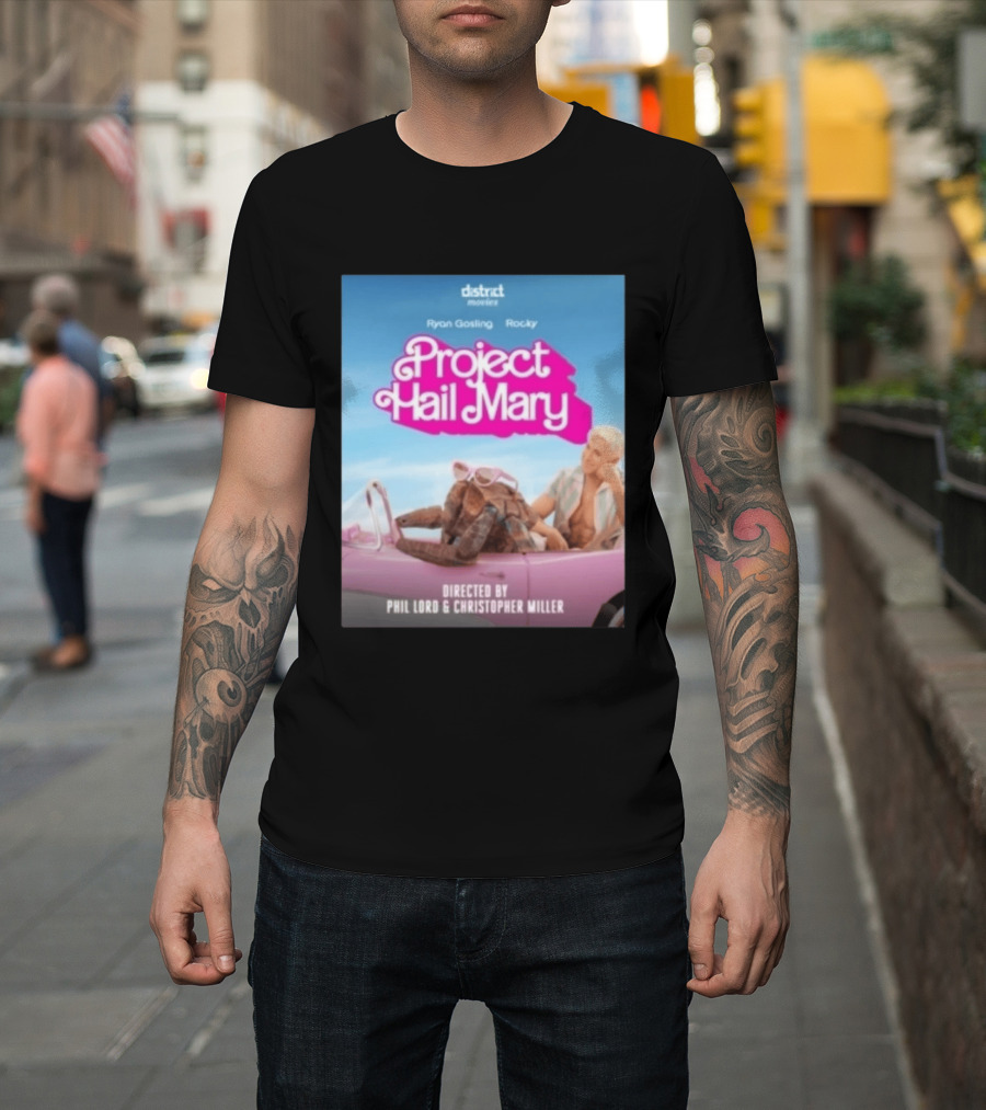 Ryan Gosling Rocky Project Hail Mary Barbie Movie Mashup Directed By Phil Lord Christopher Miller T-Shirt