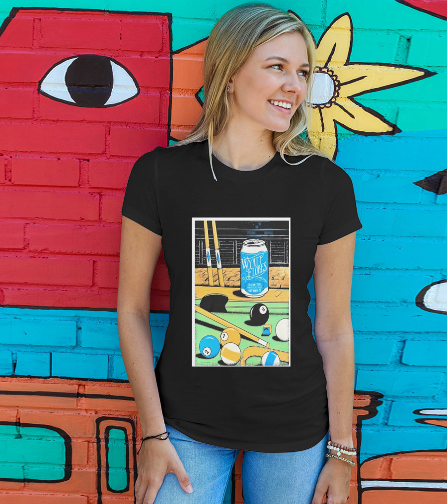 Wyatt Flores March 26 2026 Concert Billy Bob's Texas Pool Table Can T-Shirt