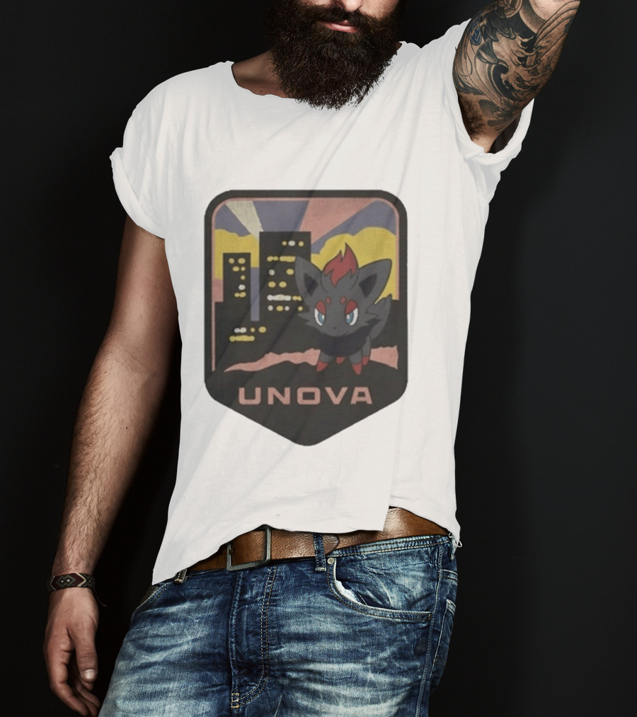 Unova Pokémon Zorua City Nightscape T-Shirt