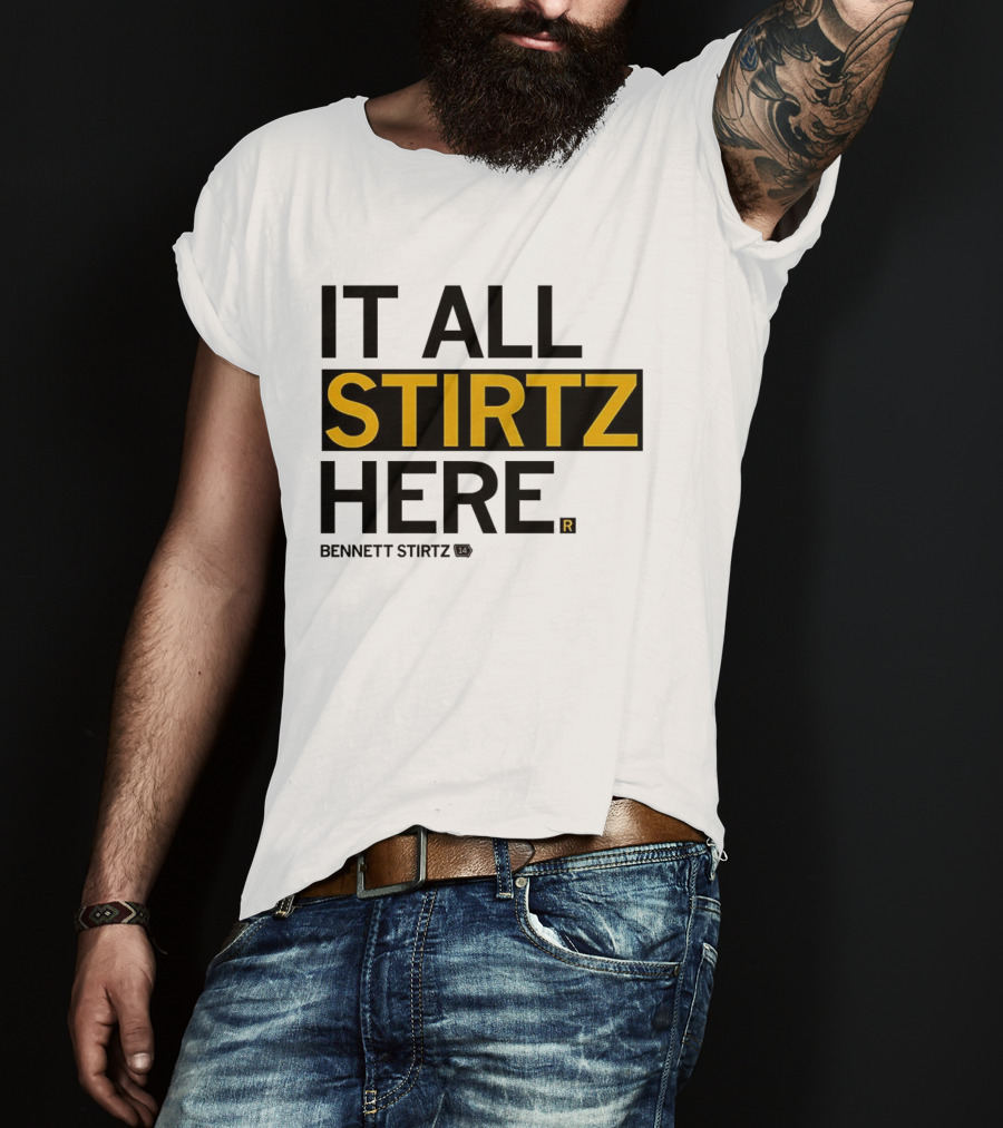 It All Stirtz Here Bennett Stirtz Iowa Hawkeyes Men's Basketball T-Shirt