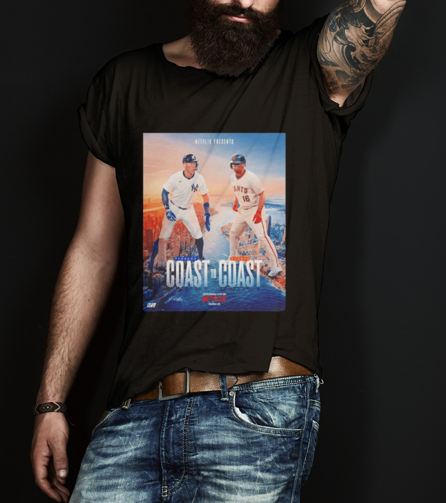 NETFLIX Presents Yankees Giants Coast To Coast Streaming Live March 25 T-Shirt