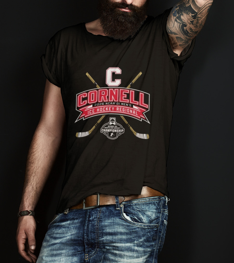 Cornell Big Red 2026 NCAA DI Men's Ice Hockey Regional Championship T-Shirt