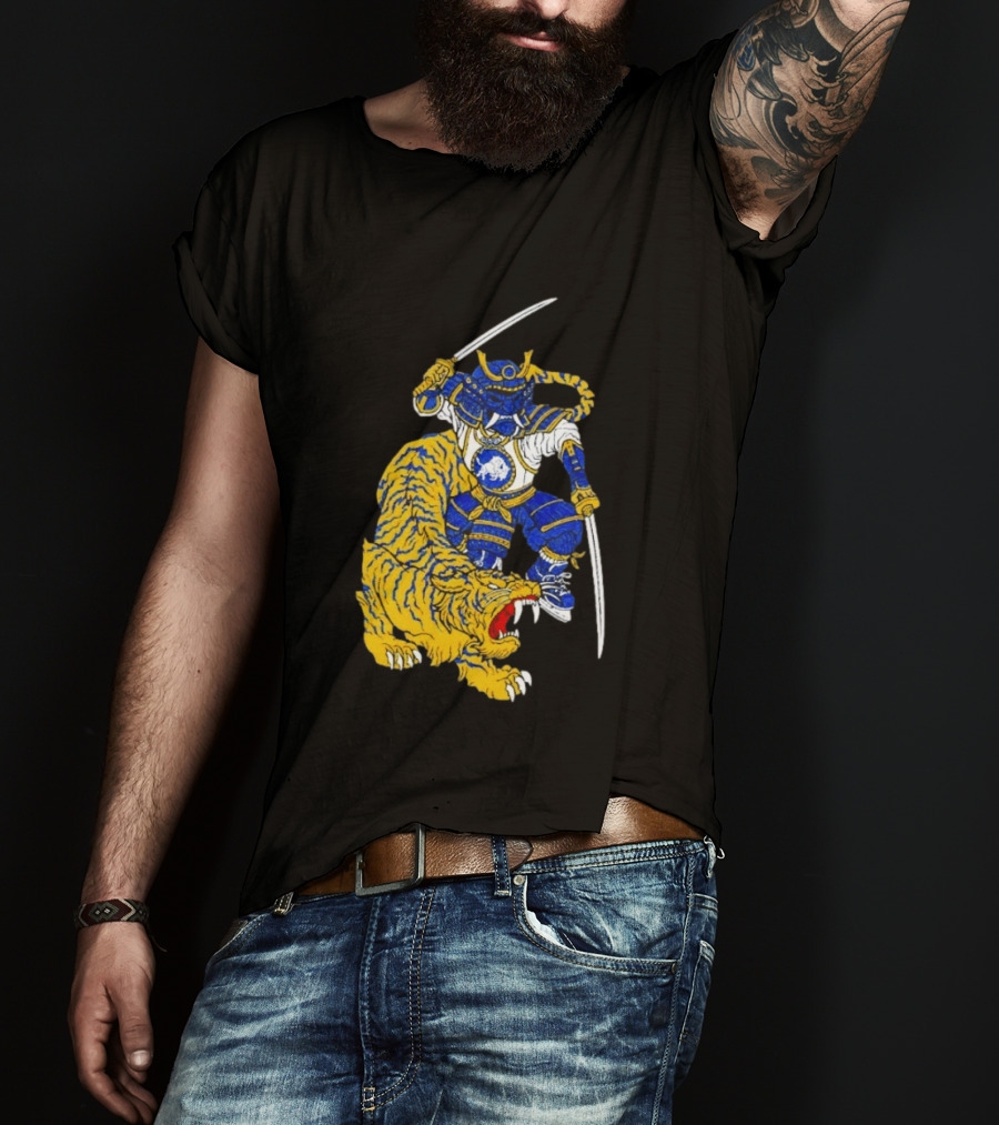 Warpath Buffalo Sabres Samurai With Tiger T-Shirt