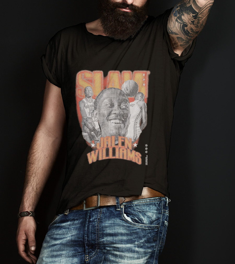 Slam Jalen Williams Oklahoma City Thunder Basketball Remix T-Shirt