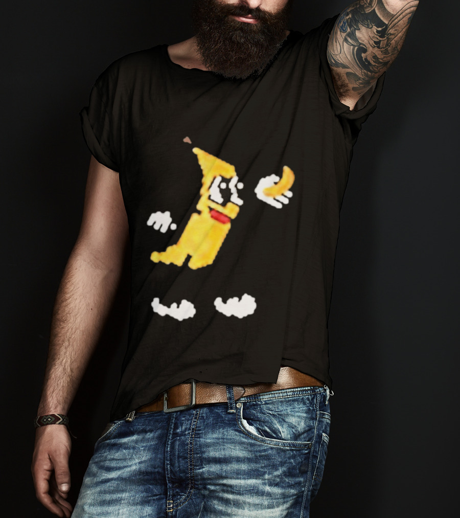 Spacex Banana Pixelated Cartoon T-Shirt