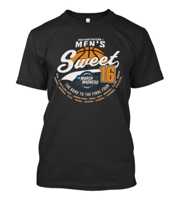 2026 NCAA DI Men's Sweet Sixteen March Madness Tournament Elite Eight Final Four T-Shirt