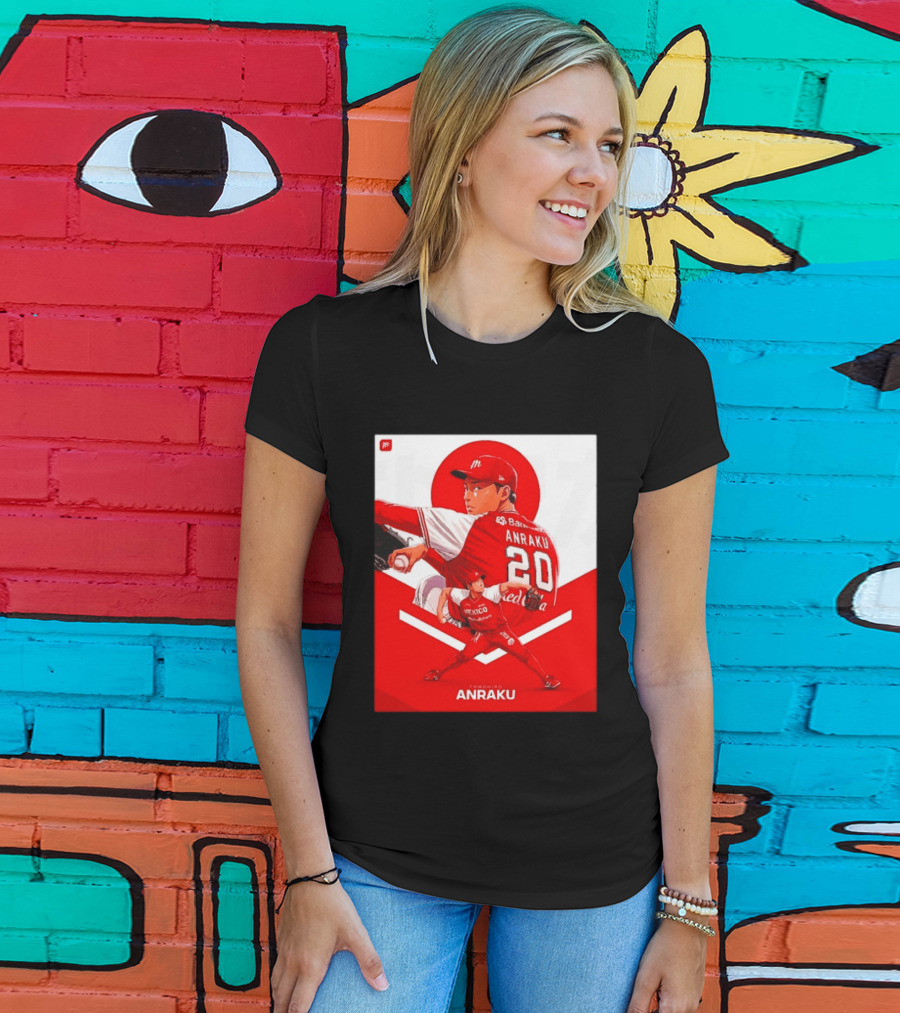 Tomohiro Anraku Diablos Rojos México Baseball Pitcher 20 Red Uniform T-Shirt