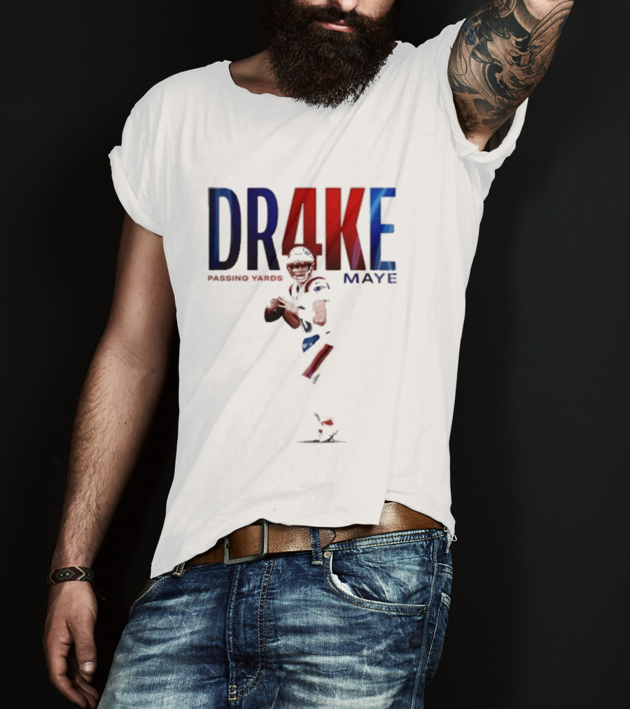 DRAKE MAYE 4K Passing Yards Football Quarterback T-Shirt
