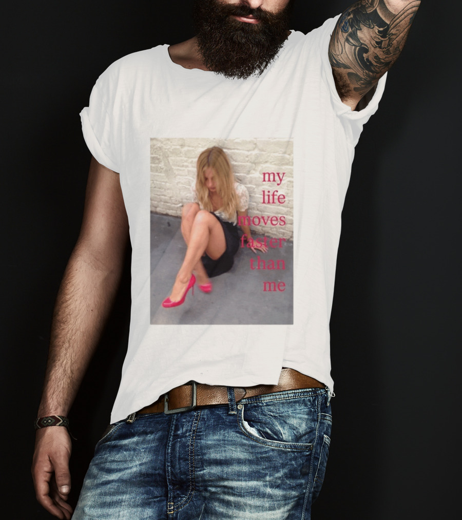My Life Moves Faster Than Me Fashion Red Heels T-Shirt