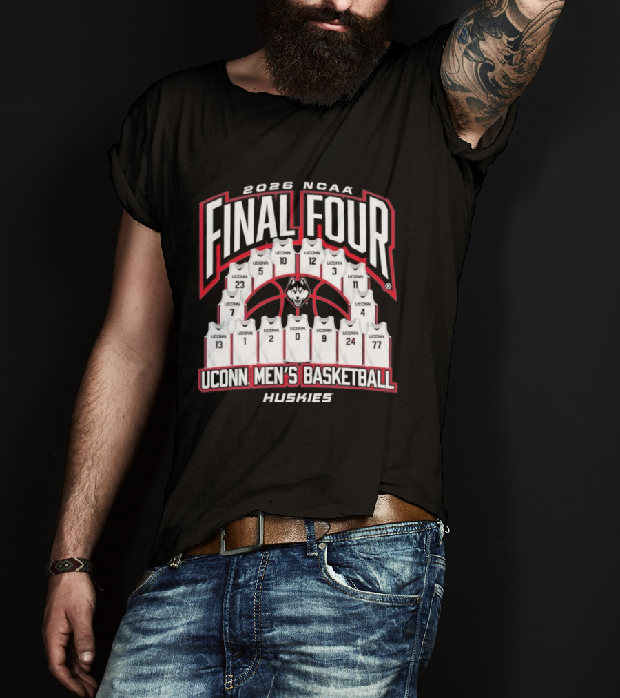 2026 NCAA Final Four UConn Men's Basketball Huskies Basketball Jerseys T-Shirt
