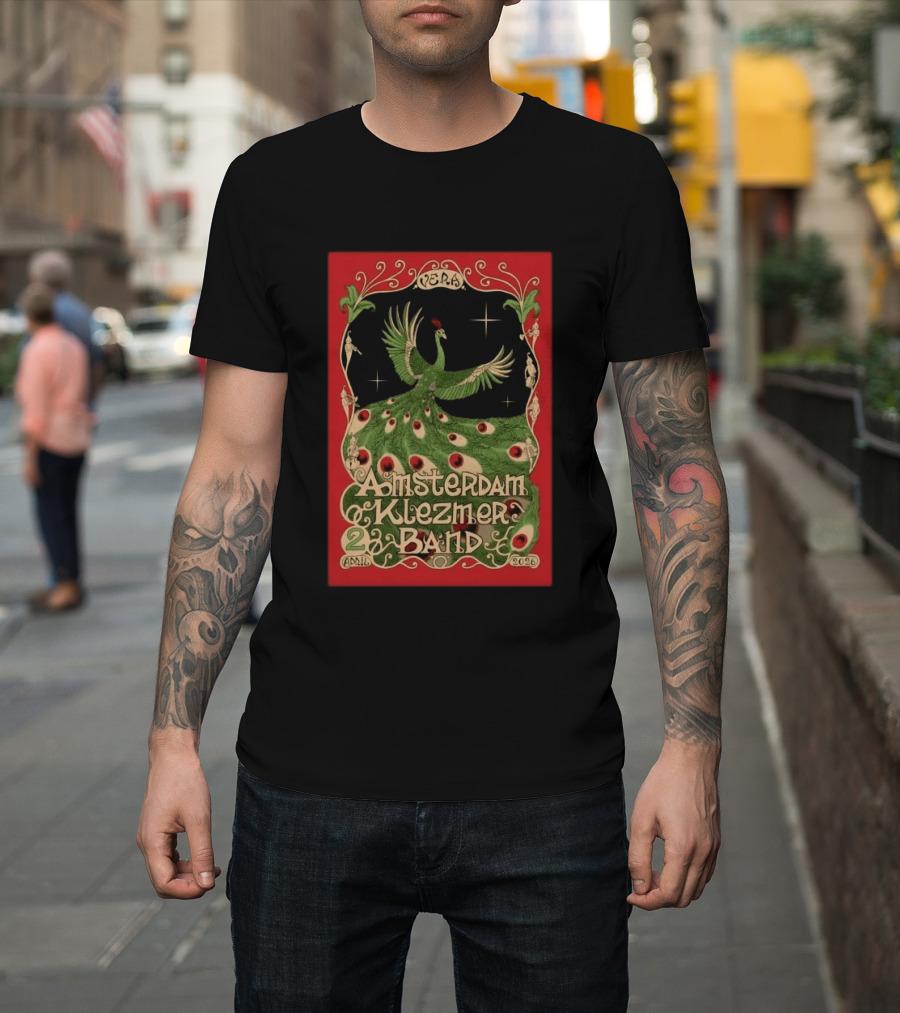 Amsterdam Klezmer Band April 2 2026 Vera Groningen NL Peafowl T-Shirt