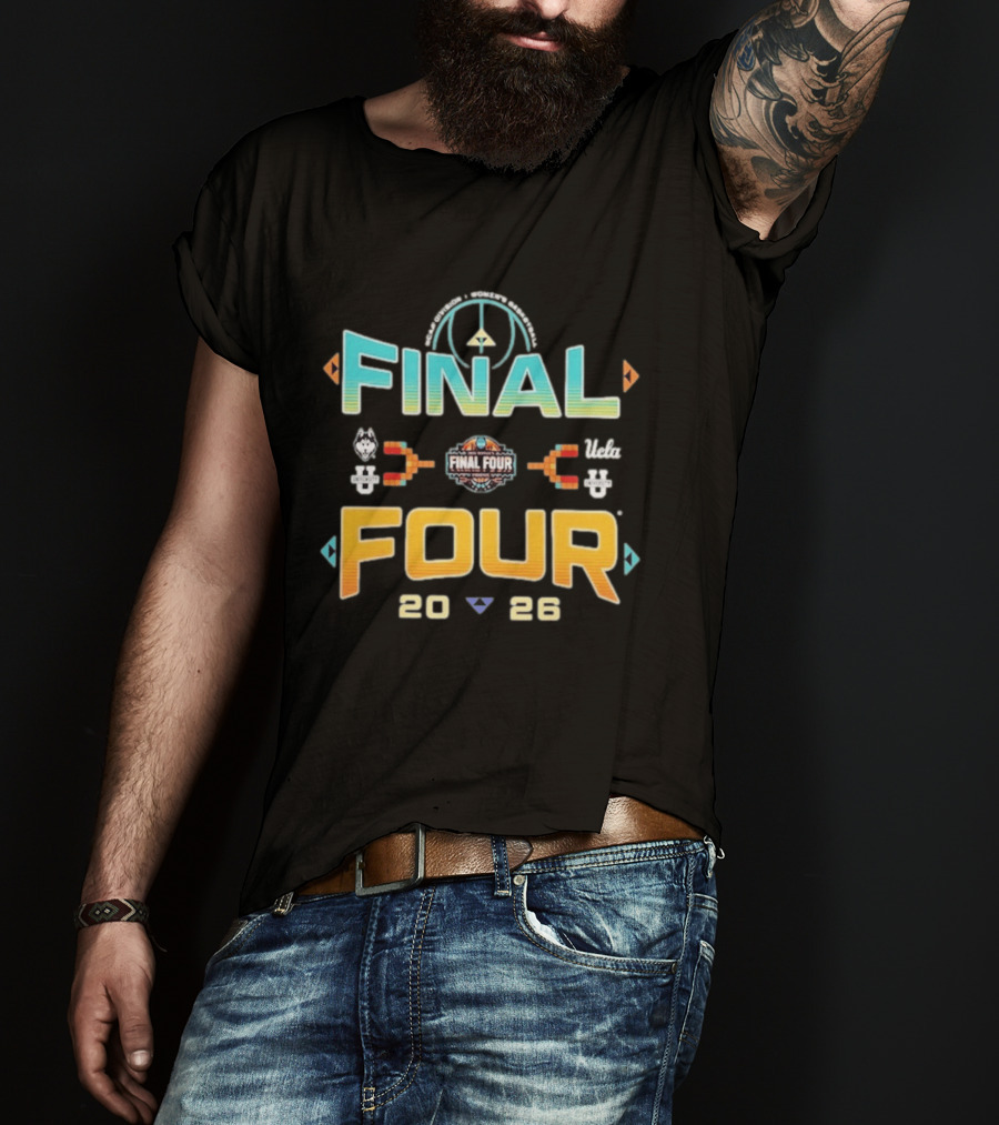 Final Four NCAA Women's Basketball Tournament March Madness 2026 UConn Michigan Move Zone T-Shirt