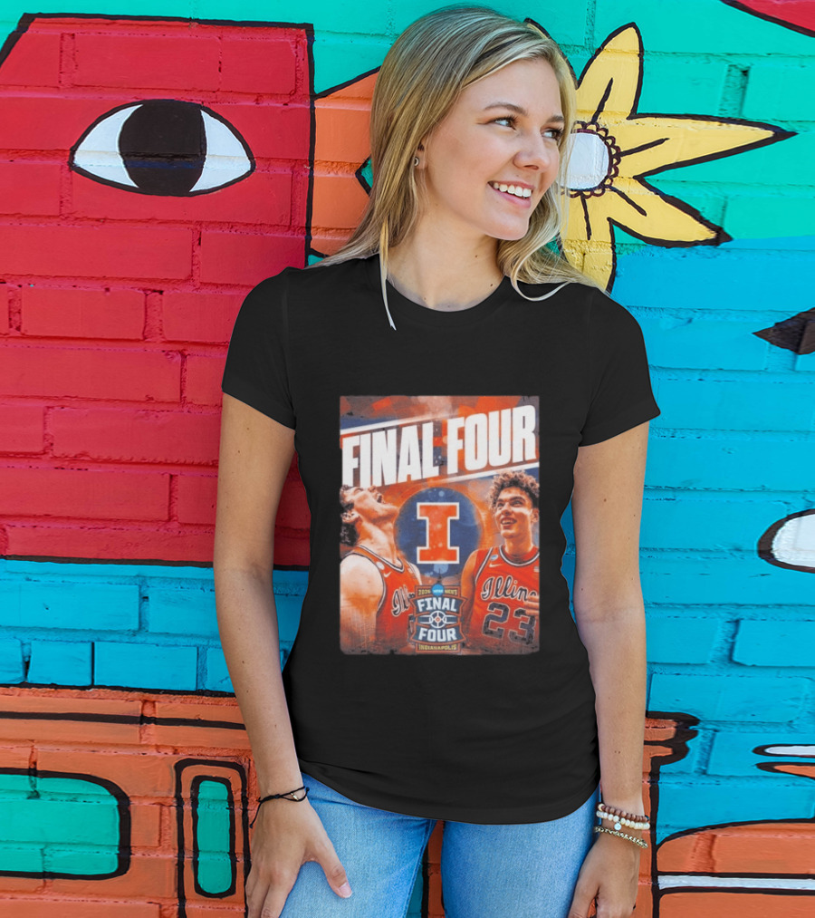 Final Four 2026 Illinois Fighting Illini Indianapolis NCAA Mens Basketball T-Shirt