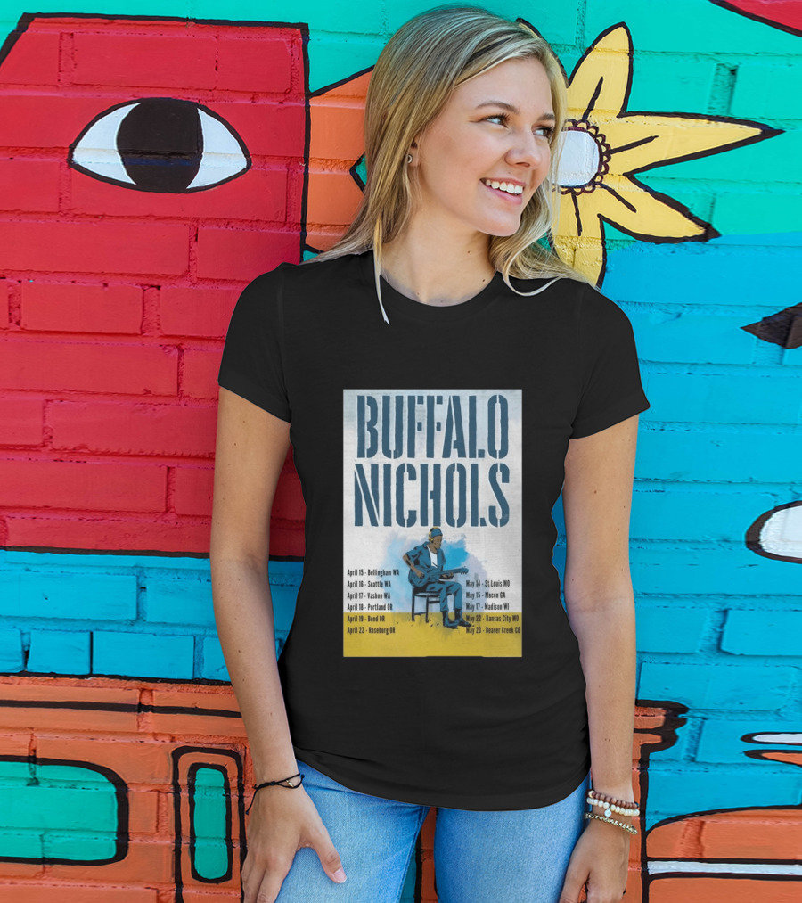Buffalo Nichols 2026 Summer Tour Bellingham WA To Beaver Creek CO T-Shirt