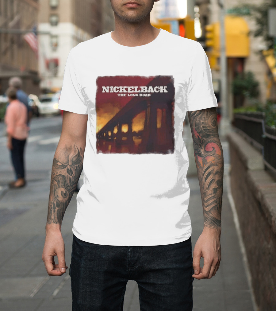 Nickelback The Long Road 2023 Album Art Bridge T-Shirt