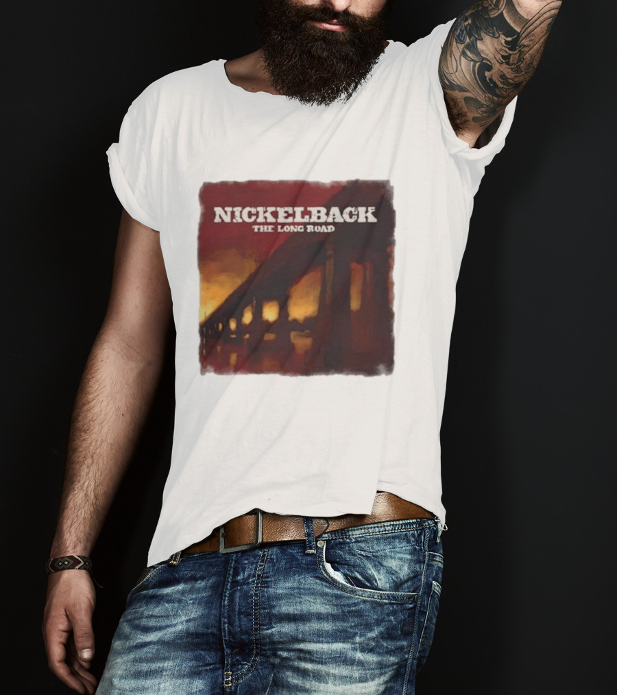 Nickelback The Long Road 2023 Album Art Bridge T-Shirt