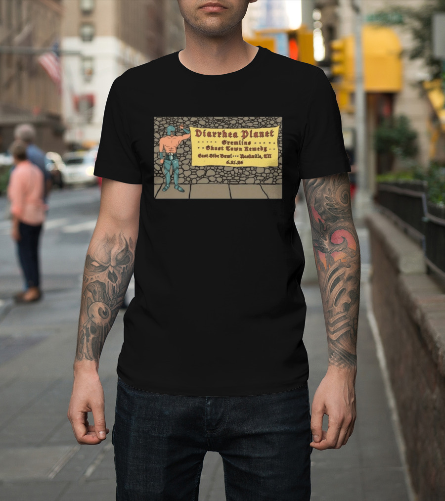 Diarrhea Planet Gremlins Ghost Town Remedy East Side Bowl Nashville 6 21 26 T-Shirt