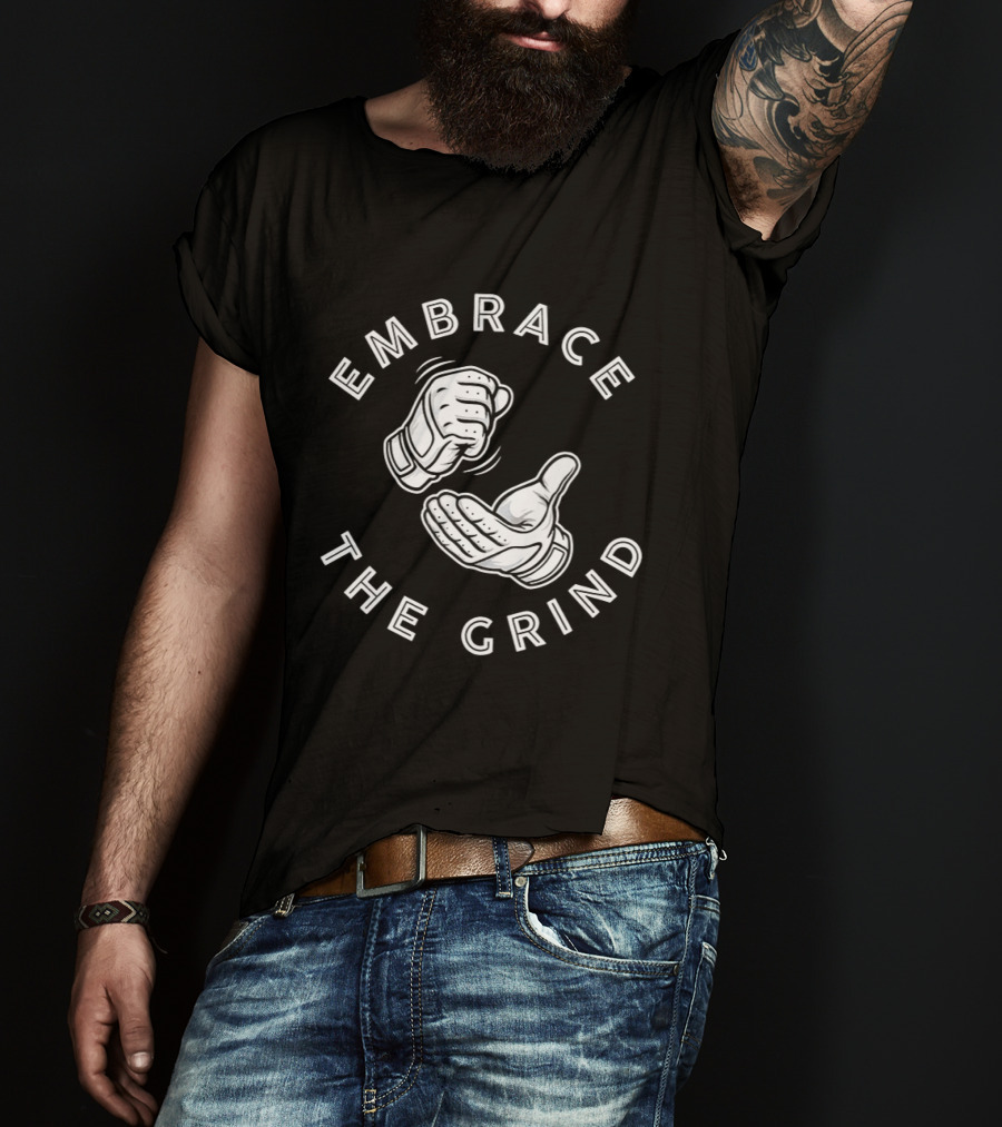 Embrace The Grind Toronto Blue Jays Baseball Fist Bump T-Shirt