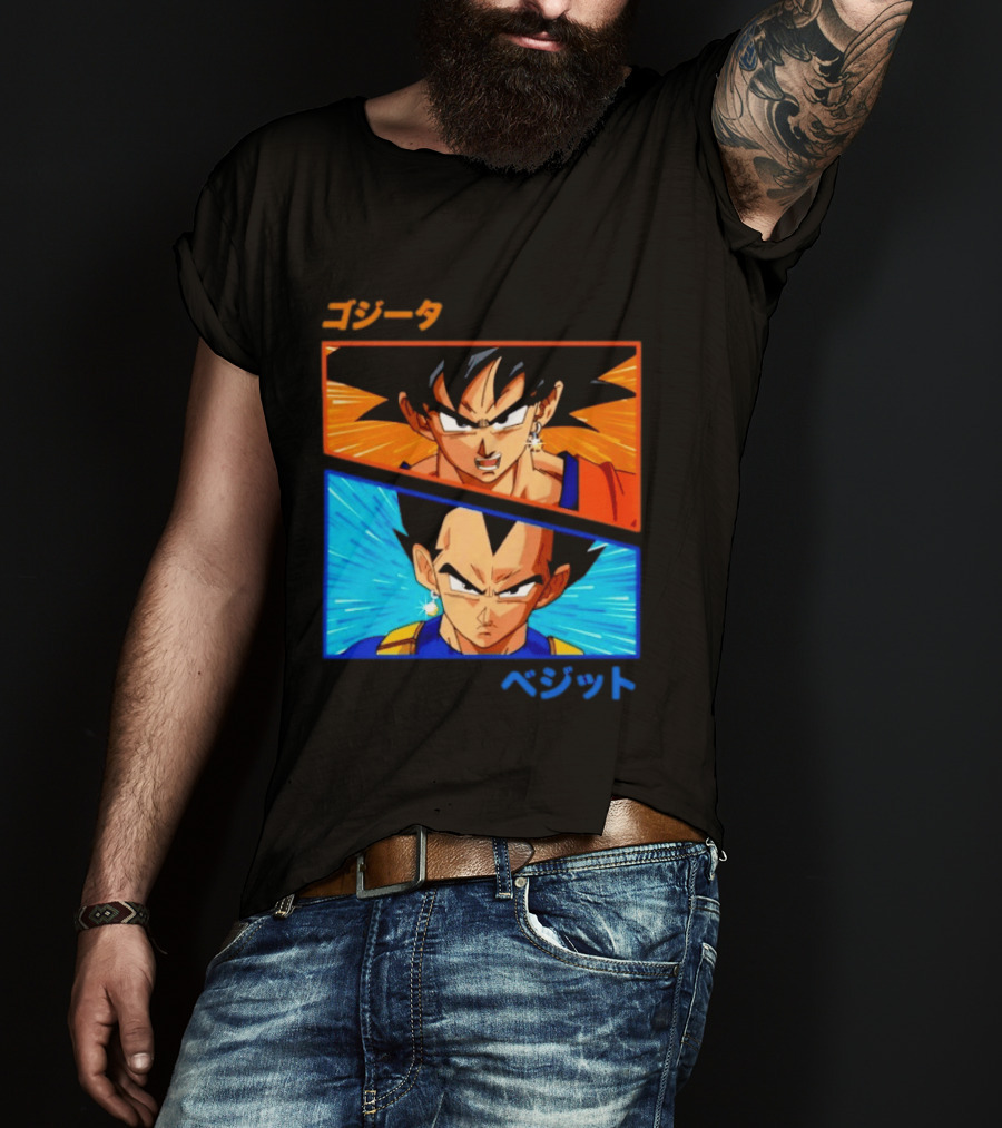 Gogeta Vegito Fusion Transformation Dragon Ball Z Super Saiyan Anime T-Shirt