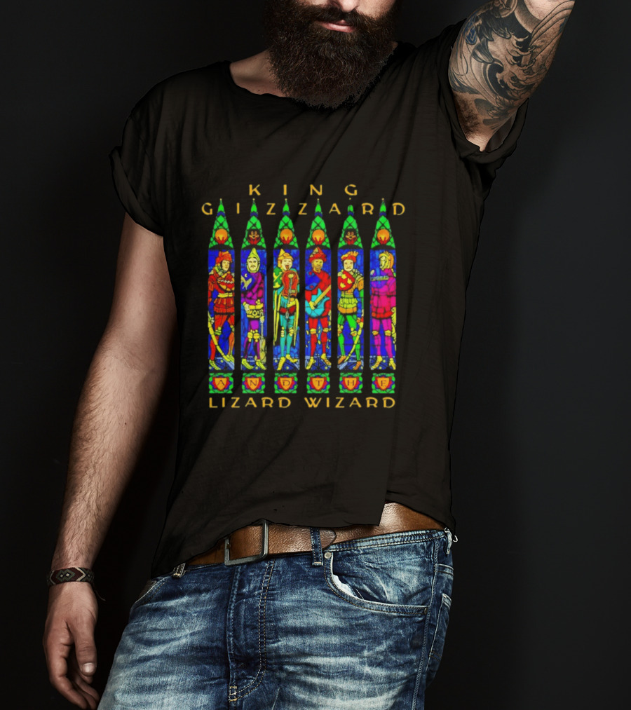 King Gizzard And The Lizard Wizard Stained Glass Band T-Shirt
