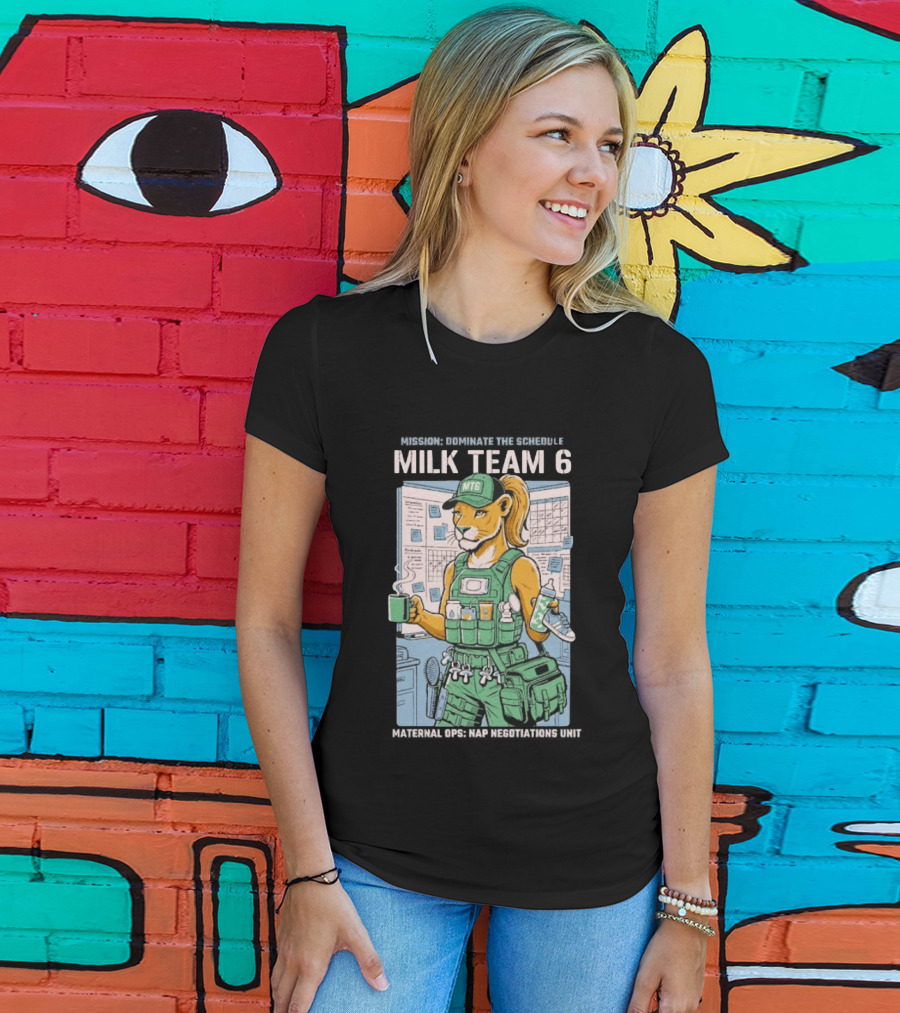 Dominate The Schedule Milk Team 6 Tiger MT6 T-Shirt