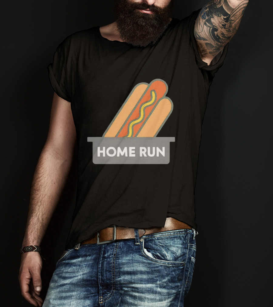 Home Run Hot Dog New York Mets Baseball Fan T-Shirt