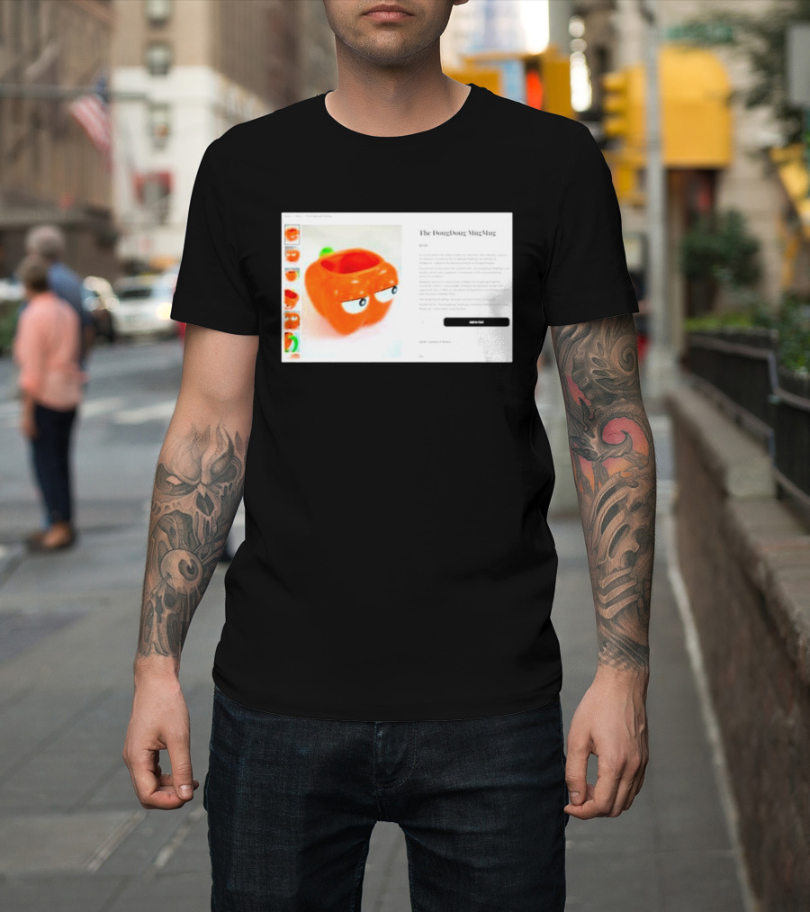 I Hate The Dougdoug Mugmug Orange Pumpkin Face T-Shirt