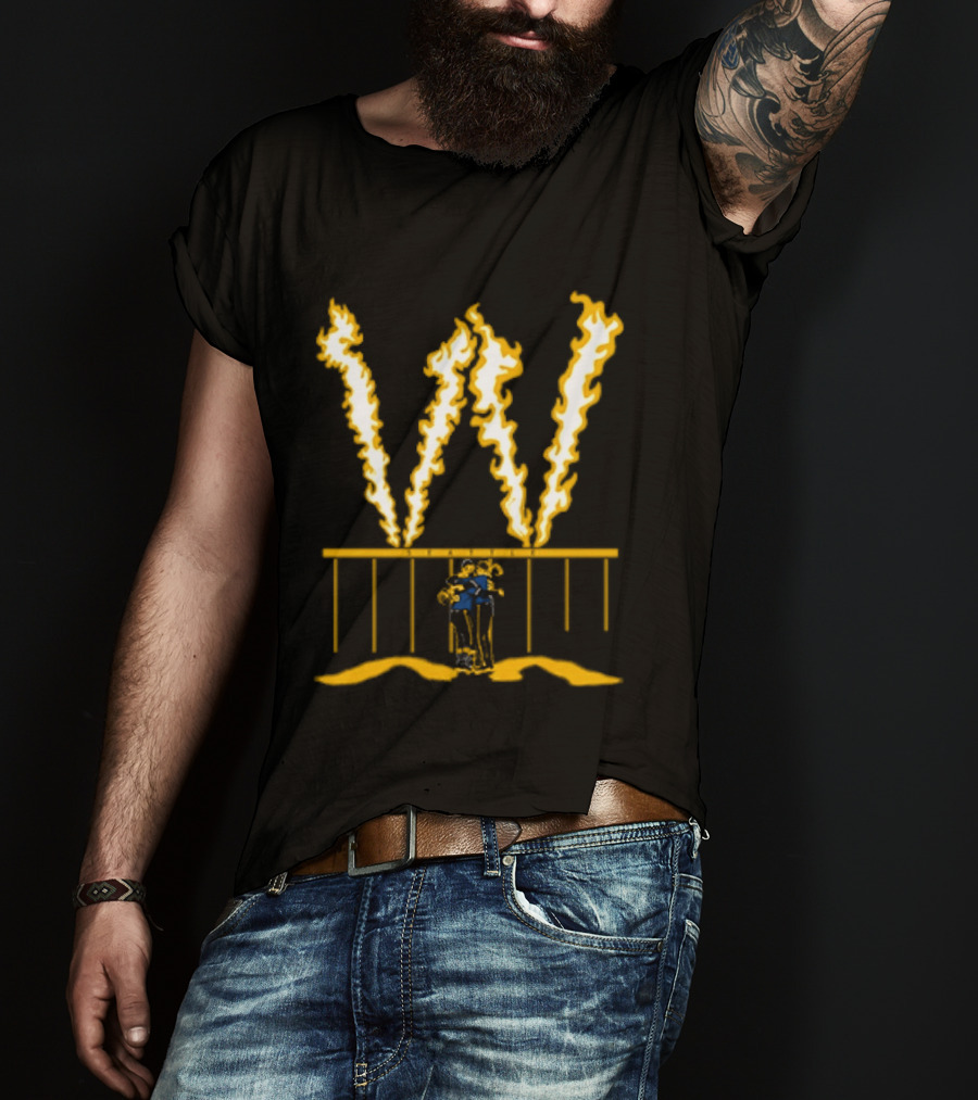 Seattle Baseball Fire The W Victory Celebration Flames T-Shirt