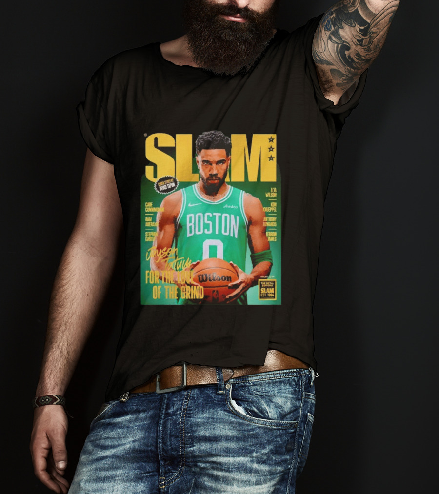 Slam Magazine Jayson Tatum Boston Celtics For The Love Of The Grind T-Shirt