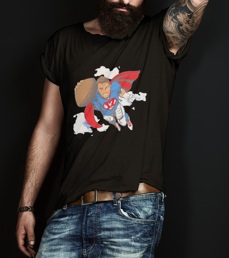 Superhero Football Josh Allen Buffalo Bills T-Shirt