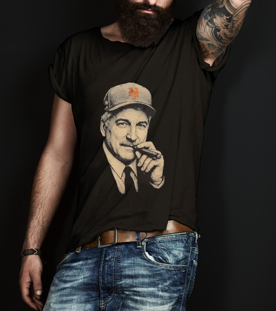 Keith Hernandez Cigar New York Mets Cap T-Shirt