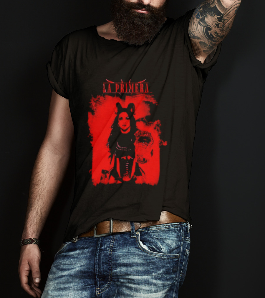 La Primera Stephanie Vaquer WWE Authentic Red Champion T-Shirt