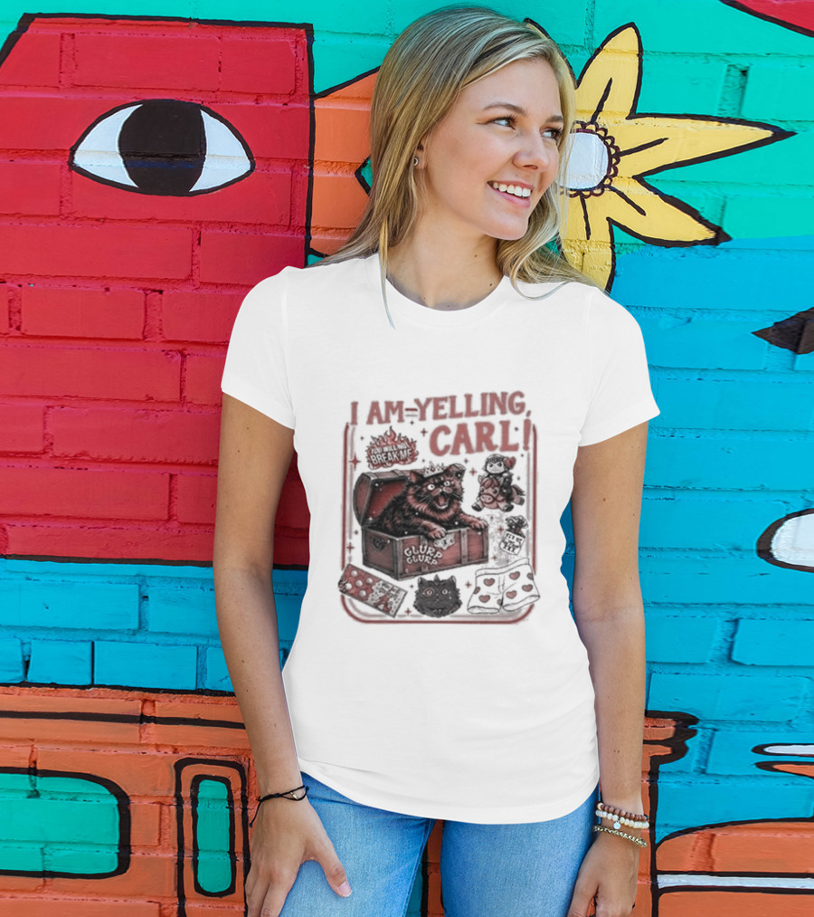 I Am Yelling Carl Box Of Surprises T-Shirt
