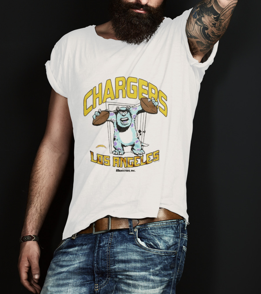 Los Angeles Chargers Monsters Inc Sully Collaboration T-Shirt