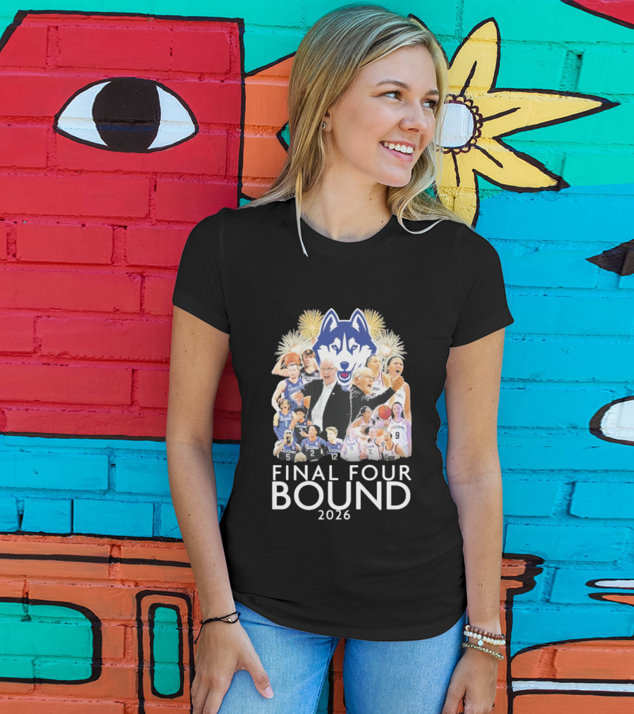 UConn Huskies Final Four Bound 2026 Celebration T-Shirt