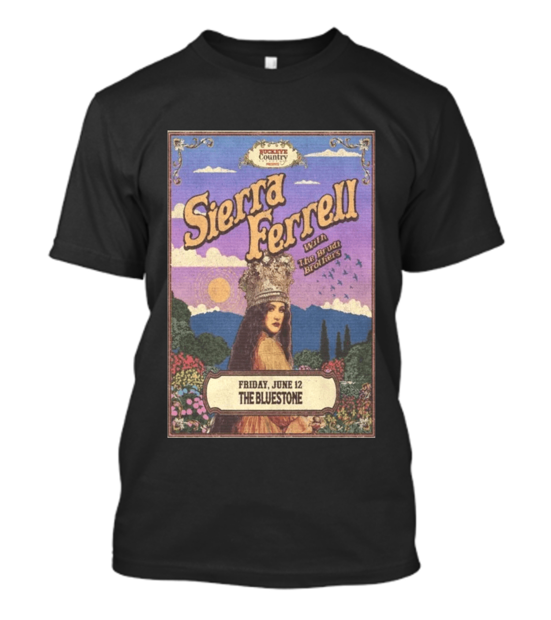 Sierra Ferrell With The Budd Brothers Friday June 12 The Bluestone Buckeye Country 2026 T-Shirt