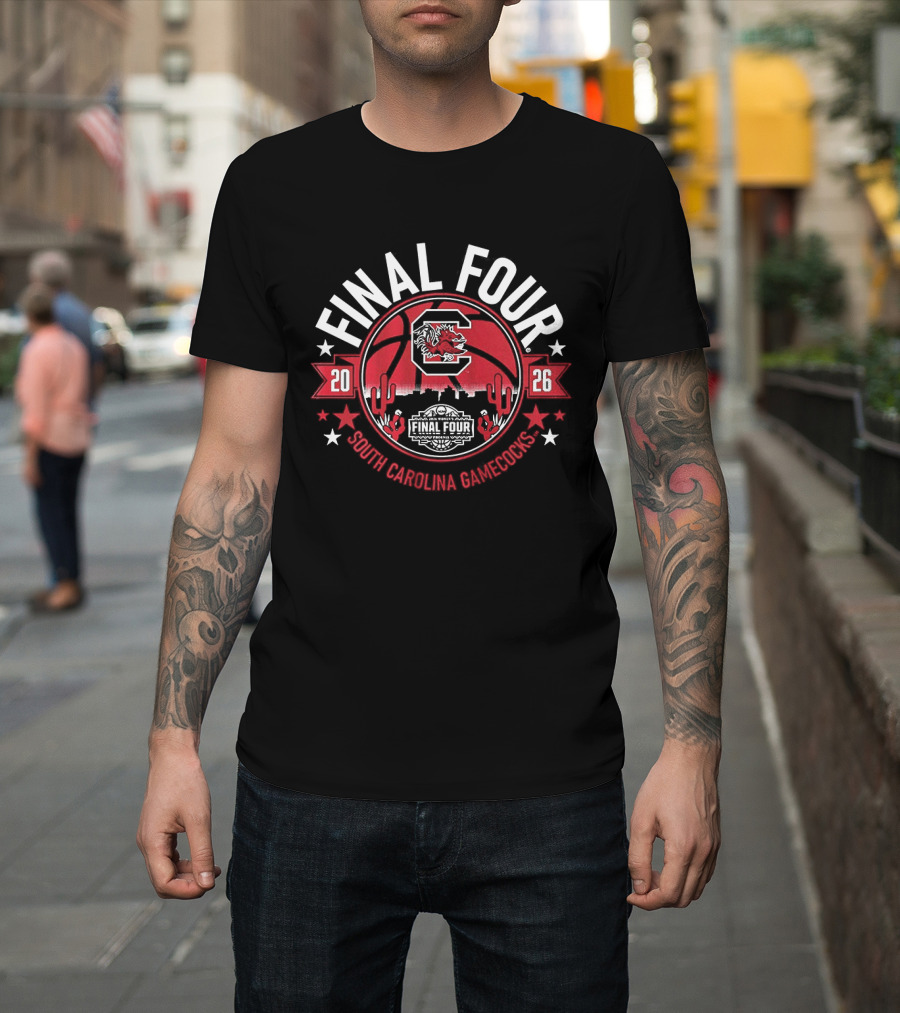 South Carolina Gamecocks 2026 Final Four Basketball Team T-Shirt