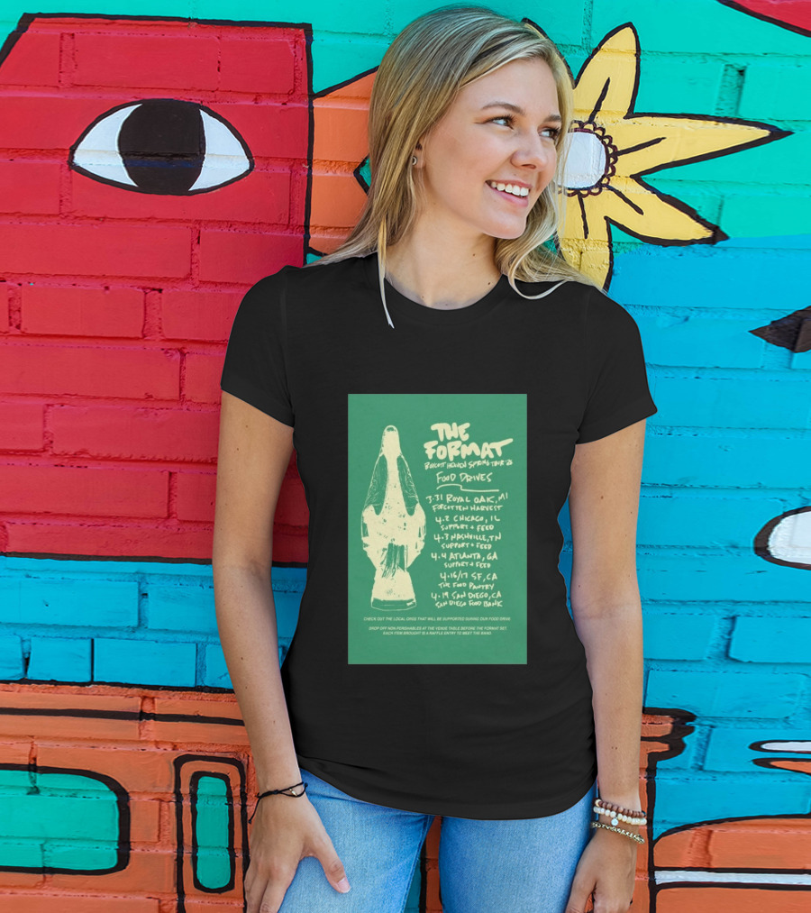 The Format Boycott Heaven Spring Tour 2026 Food Drives Chicago IL T-Shirt