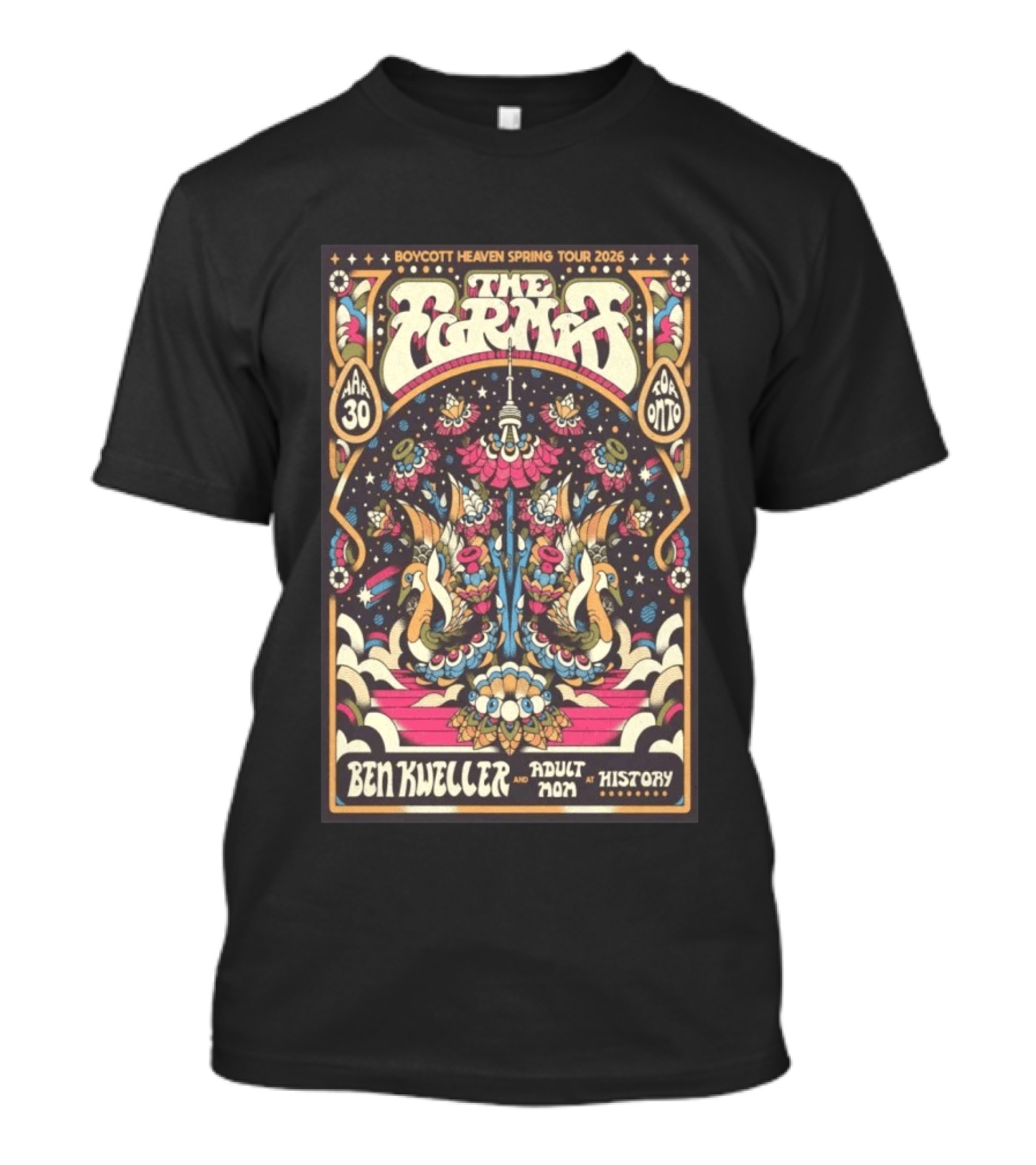 Boycott Heaven Spring Tour 2026 The Format Toronto Mar 30 Ben Kweller At History T-Shirt