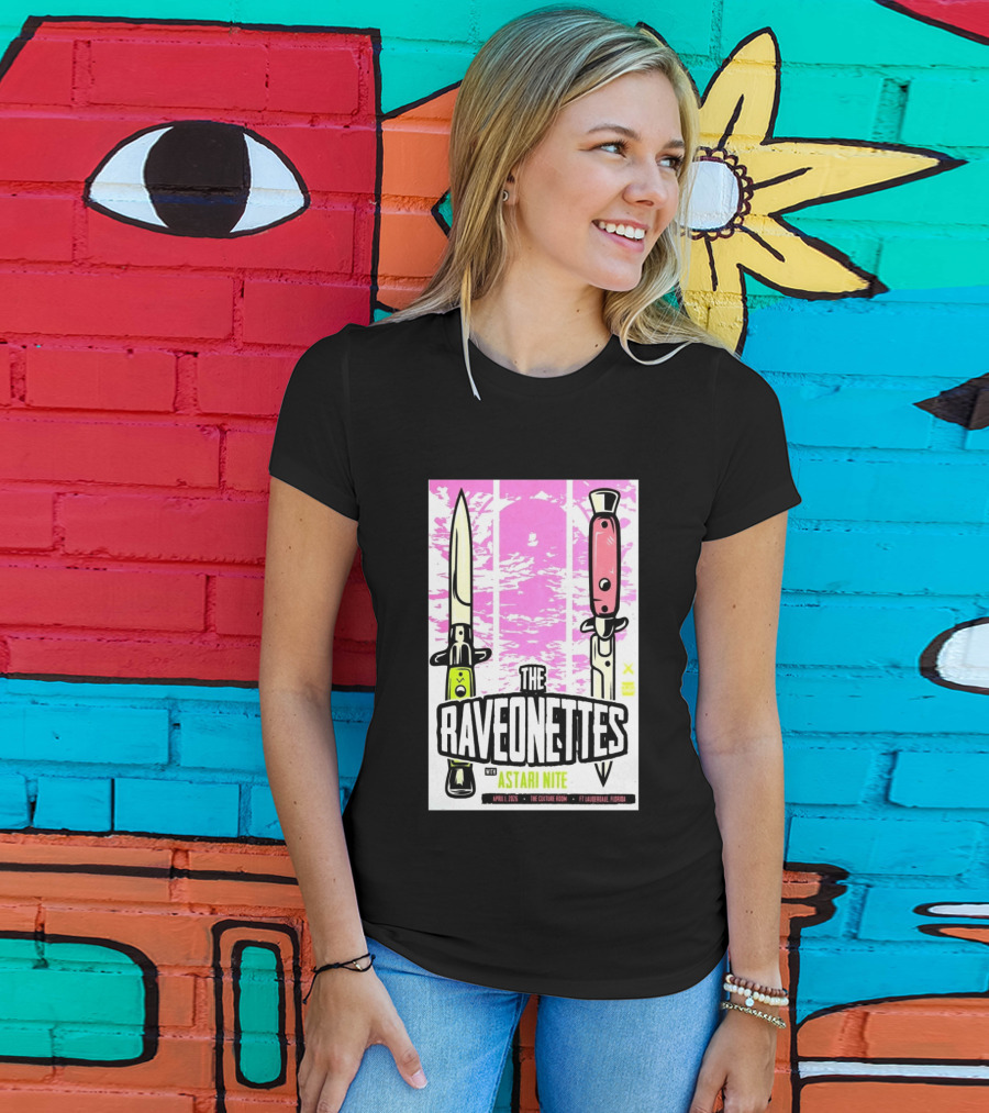 Raveonettes Astari Nite April 1 2026 Ft Lauderdale Culture Room T-Shirt