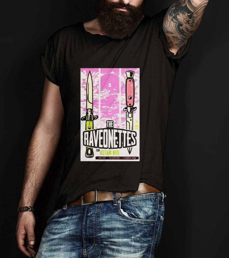 Raveonettes Astari Nite April 1 2026 Ft Lauderdale Culture Room T-Shirt
